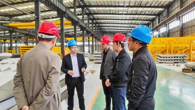 吉安市市政工程公司、吉安市万家房地产开发公司参观学习装配式建筑工艺